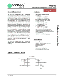 Click here to download AAT3110IJS-3.3-T1 Datasheet