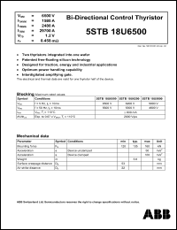 Click here to download 5STB18U6500 Datasheet