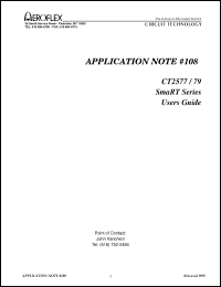 Click here to download CT2579-10-XT-P119 Datasheet