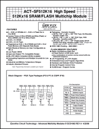 Click here to download ACT-SF512K16N-26P7Q Datasheet