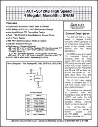 Click here to download ACT-S512K8N-025F3I Datasheet