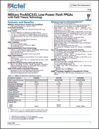 Click here to download A3P1000-1PQG144M Datasheet