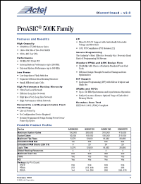 Click here to download A500K180-FG208ES Datasheet