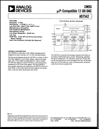 Click here to download AD7542KP-REEL Datasheet