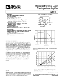 Click here to download AD8015ARZ-REEL7 Datasheet