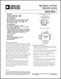 Click here to download AD849 Datasheet