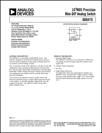 Click here to download ADG419 Datasheet