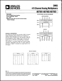 Click here to download AD7502KN Datasheet
