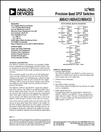 Click here to download ADG433BN Datasheet