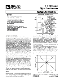 Click here to download AD8403ARU100-REEL Datasheet