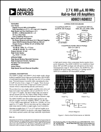 Click here to download AD8031AN Datasheet