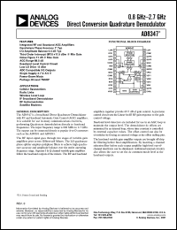 Click here to download AD8347ARU Datasheet