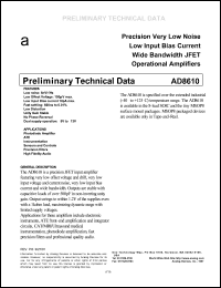 Click here to download AD8610BR Datasheet