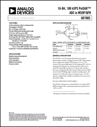 Click here to download AD7683ARMRL7 Datasheet
