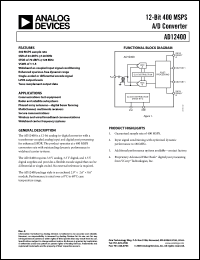 Click here to download AD12400/KIT Datasheet