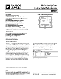 Click here to download AD5227BUJZ100-RL72 Datasheet