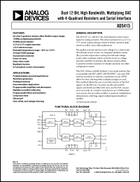 Click here to download AD5415YRU Datasheet