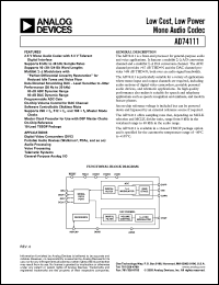 Click here to download AD74111YRU-REEL Datasheet