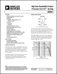 Click here to download AD8067ART-REEL7 Datasheet