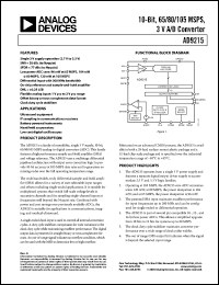 Click here to download AD9215BRUZRL7-80 Datasheet