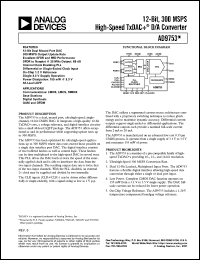 Click here to download AD9755AST Datasheet