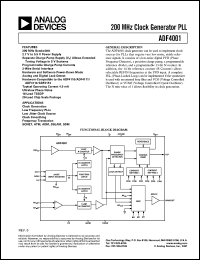 Click here to download ADF4001 Datasheet