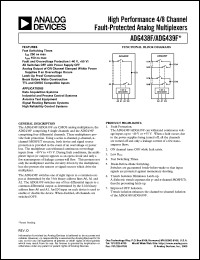 Click here to download ADG439FBNZ Datasheet