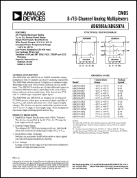 Click here to download ADG507AKRU Datasheet