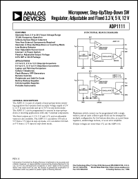 Click here to download ADP1111ARZ-3.3 Datasheet