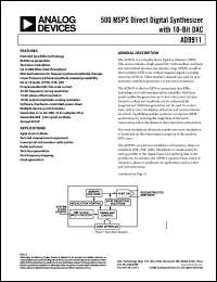 Click here to download AD9911 Datasheet