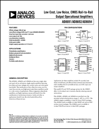 Click here to download AD8691AKSZ-REEL7 Datasheet