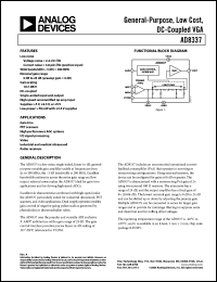 Click here to download AD8337BCPZ-REEL Datasheet