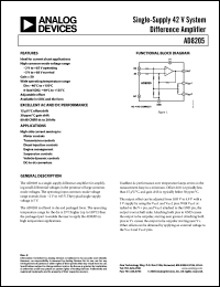 Click here to download AD8205YRZ Datasheet