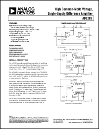 Click here to download AD8202YRZ-R7 Datasheet