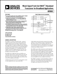 Click here to download AD9863BCP-50 Datasheet