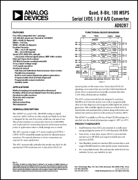 Click here to download AD9287BCPZ-100 Datasheet