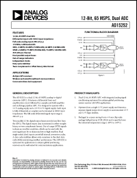 Click here to download AD15252 Datasheet