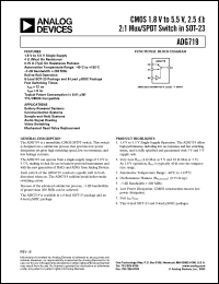 Click here to download ADG719BRT-REEL Datasheet