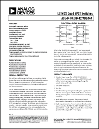 Click here to download ADG441BR-REEL Datasheet