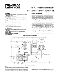 Click here to download ADF4111BCPZ Datasheet