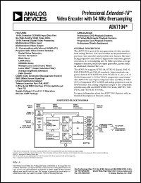 Click here to download ADV7194KSTZ Datasheet