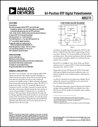Click here to download AD5273BRJZ100-R7 Datasheet
