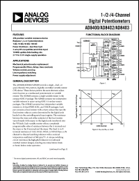 Click here to download AD8402ARU100-REEL Datasheet