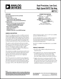 Click here to download AD712KRZ Datasheet