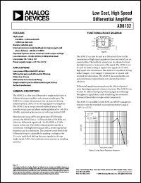 Click here to download AD8132ARZ-RL Datasheet