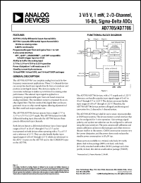 Click here to download AD7706BRZ Datasheet