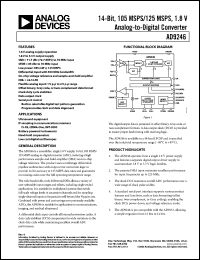 Click here to download AD9246BCPZ-125 Datasheet