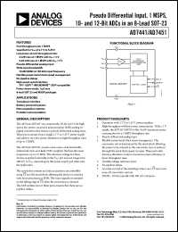 Click here to download AD7451ART-REEL7 Datasheet