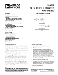 Click here to download AD7920BKSZ-500RL7 Datasheet