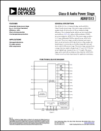 Click here to download ADAU1513 Datasheet